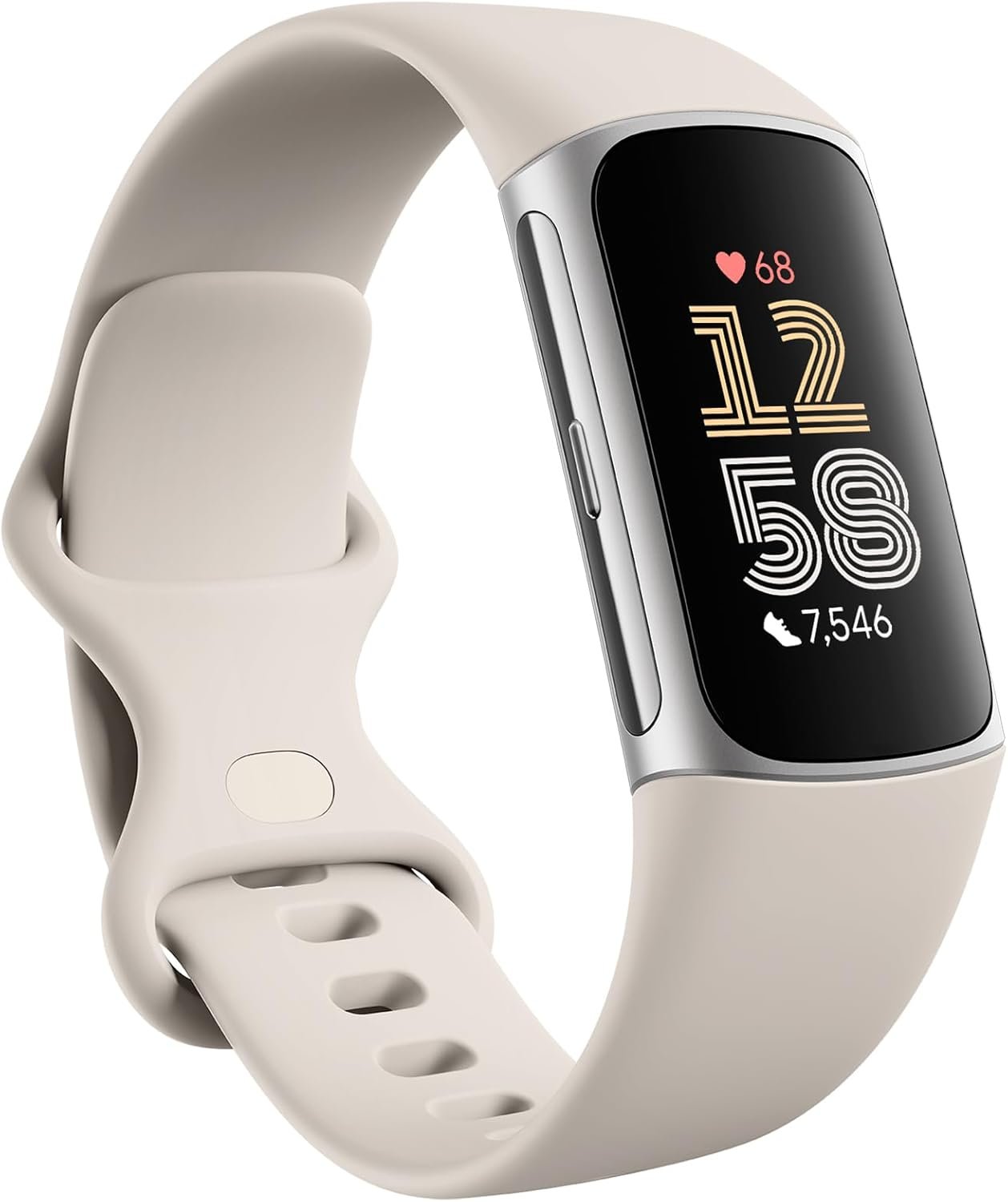 Google Fitbit Charge 6 – Fitness Tracker – Porcelain/Silver