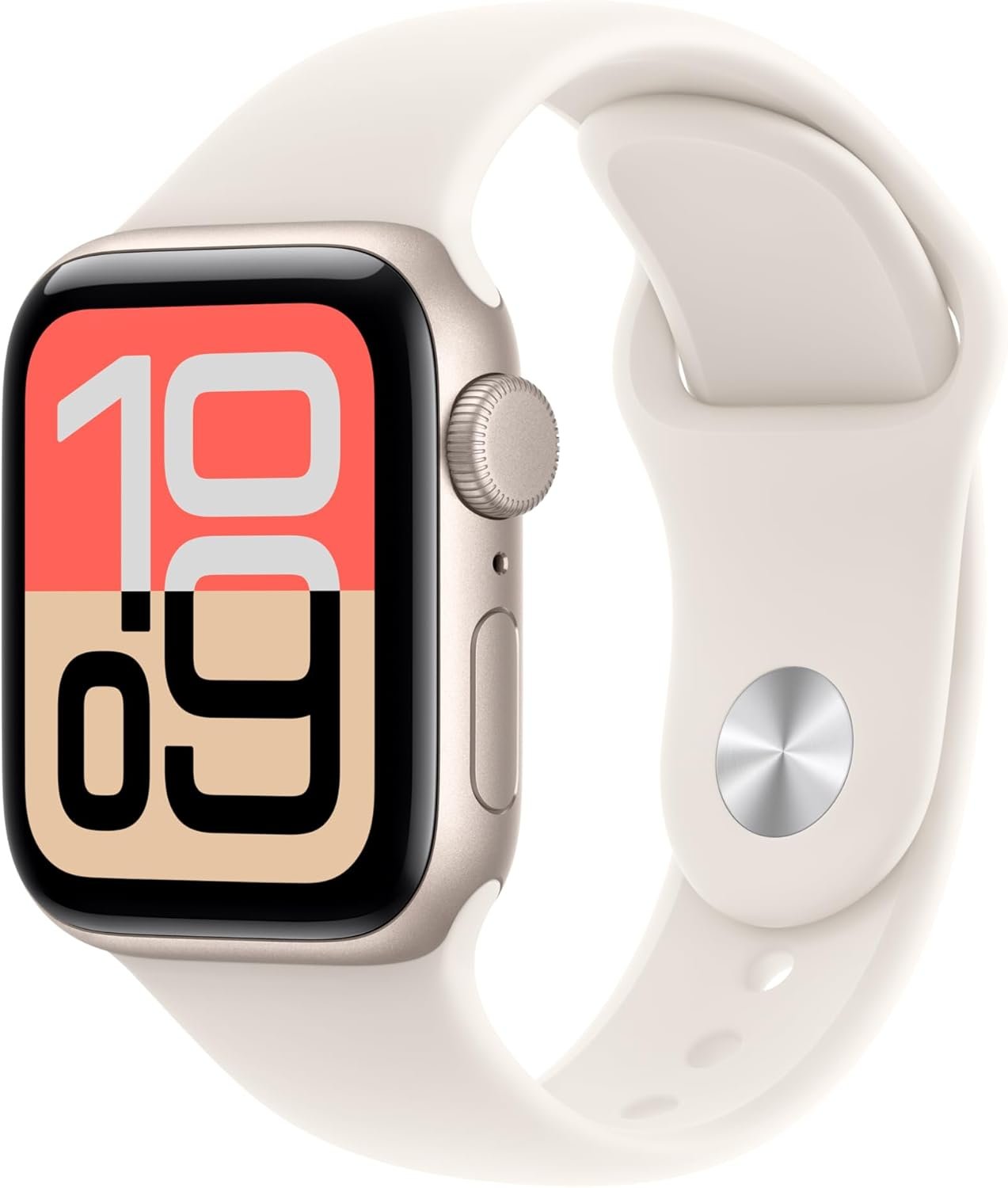 Apple Watch SE 3 [GPS 40mm] Smartwatch with Starlight Aluminum Case with Starlight Sport Band – S/M. Fitness and Sleep Trackers, Heart Rate Monitor, Always-On Display, Water Resistant