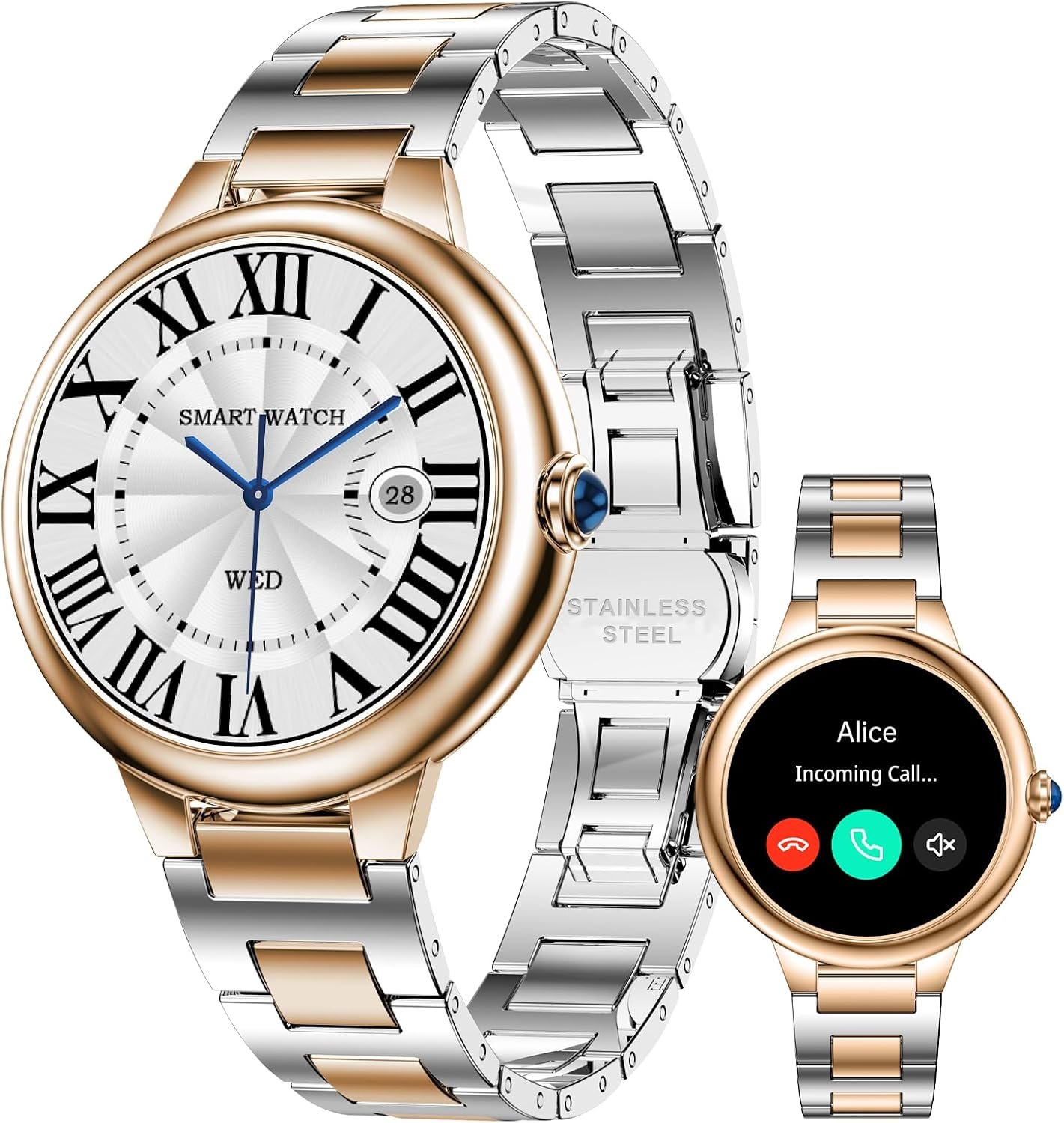 Luxury Smart Watches for Women, 1.19″ AMOLED, DA GPT, Answer/Make Call
