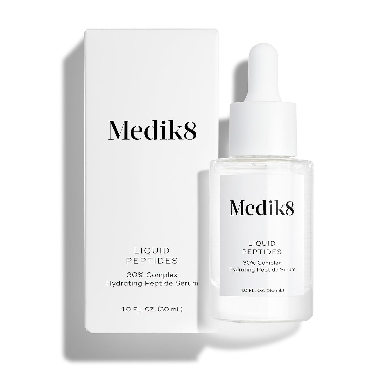 Medik8 Liquid Peptides – Multi Peptide Face Serum For Women and Men – Smooths Wrinkles and Fine Lines – Hydrating and Anti Aging Serum – 1.0 oz