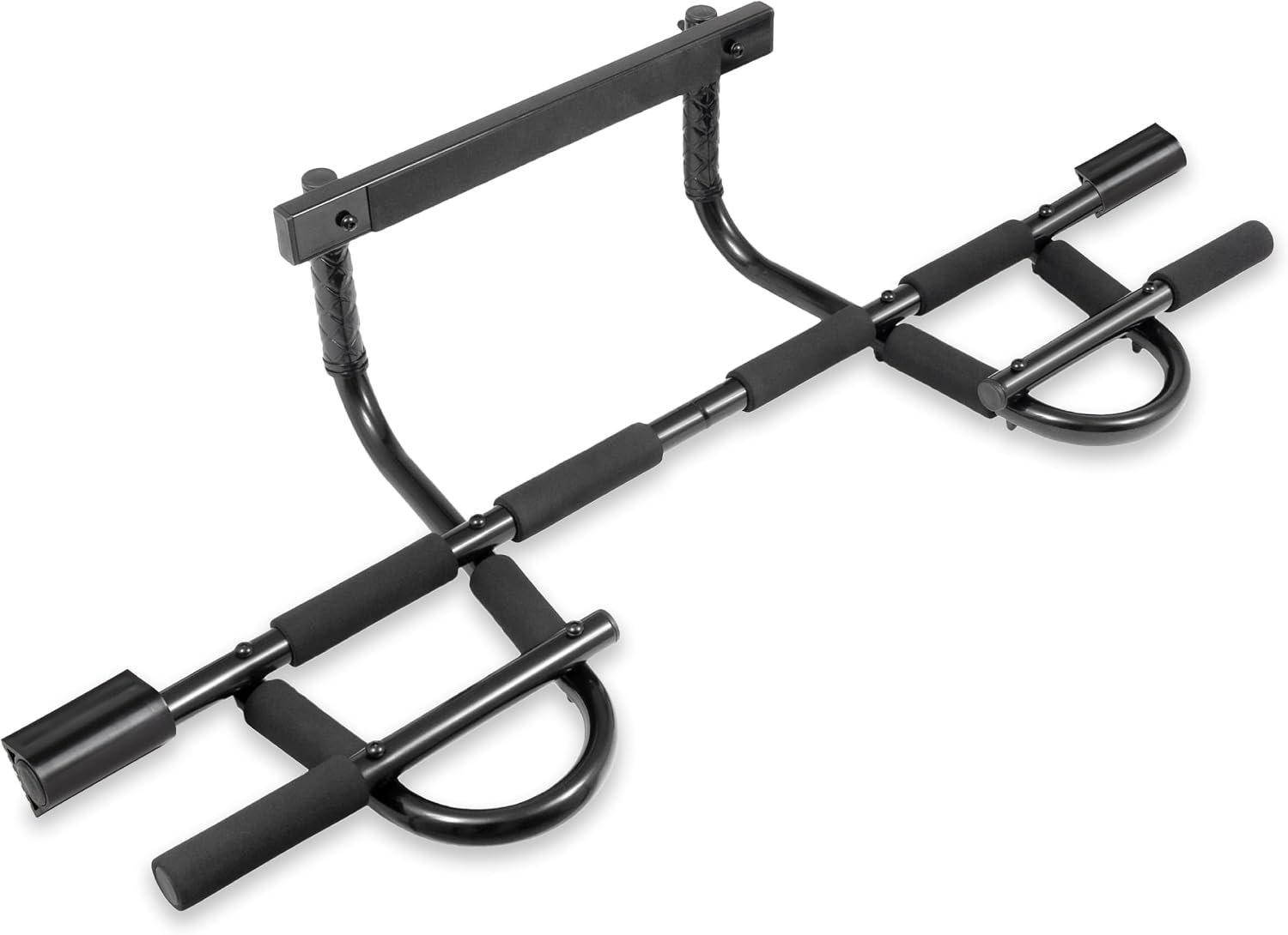 ProsourceFit Multi-Grip Chin-Up/Pull-Up Bar, Heavy Duty Doorway Trainer for Home Gym