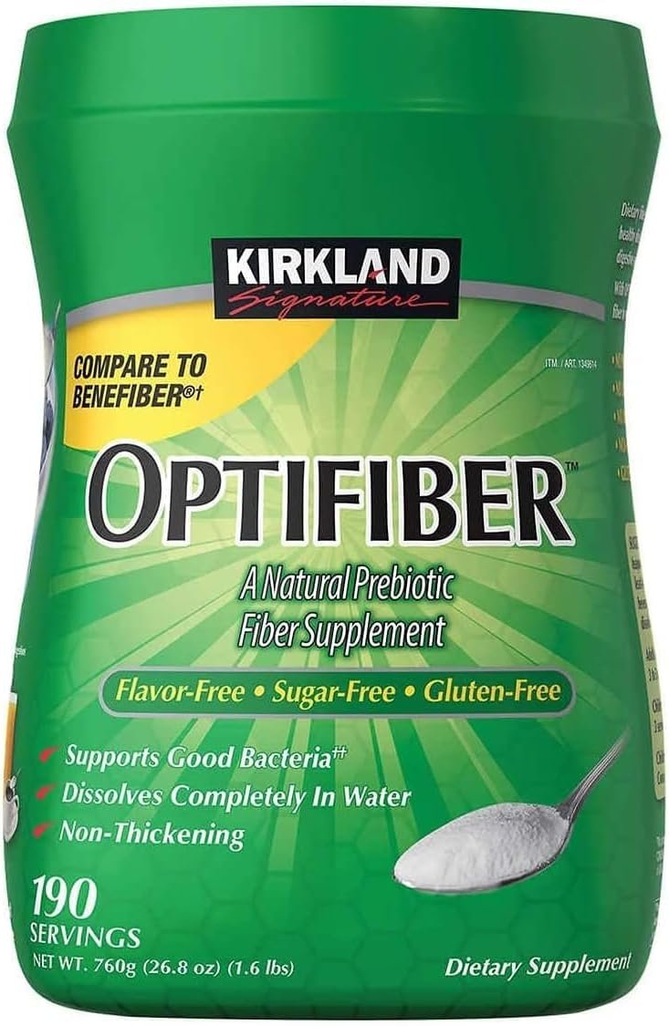 Kirkland Signature OPTIFIBER, 25.6 Ounces 190 Servings (2 Pack)