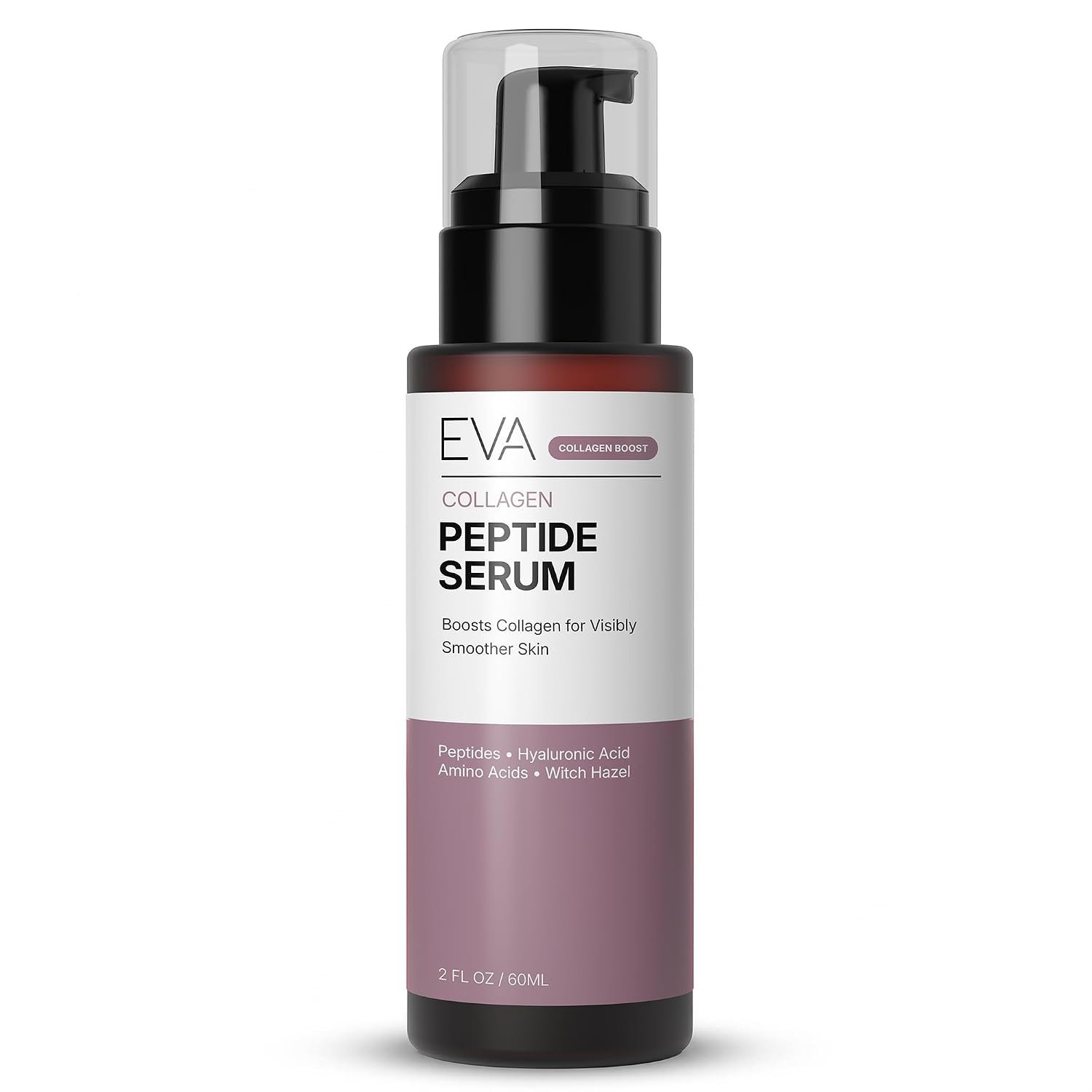Eva Naturals Collagen Multi Peptide Serum for Face, Anti Aging, 2 oz