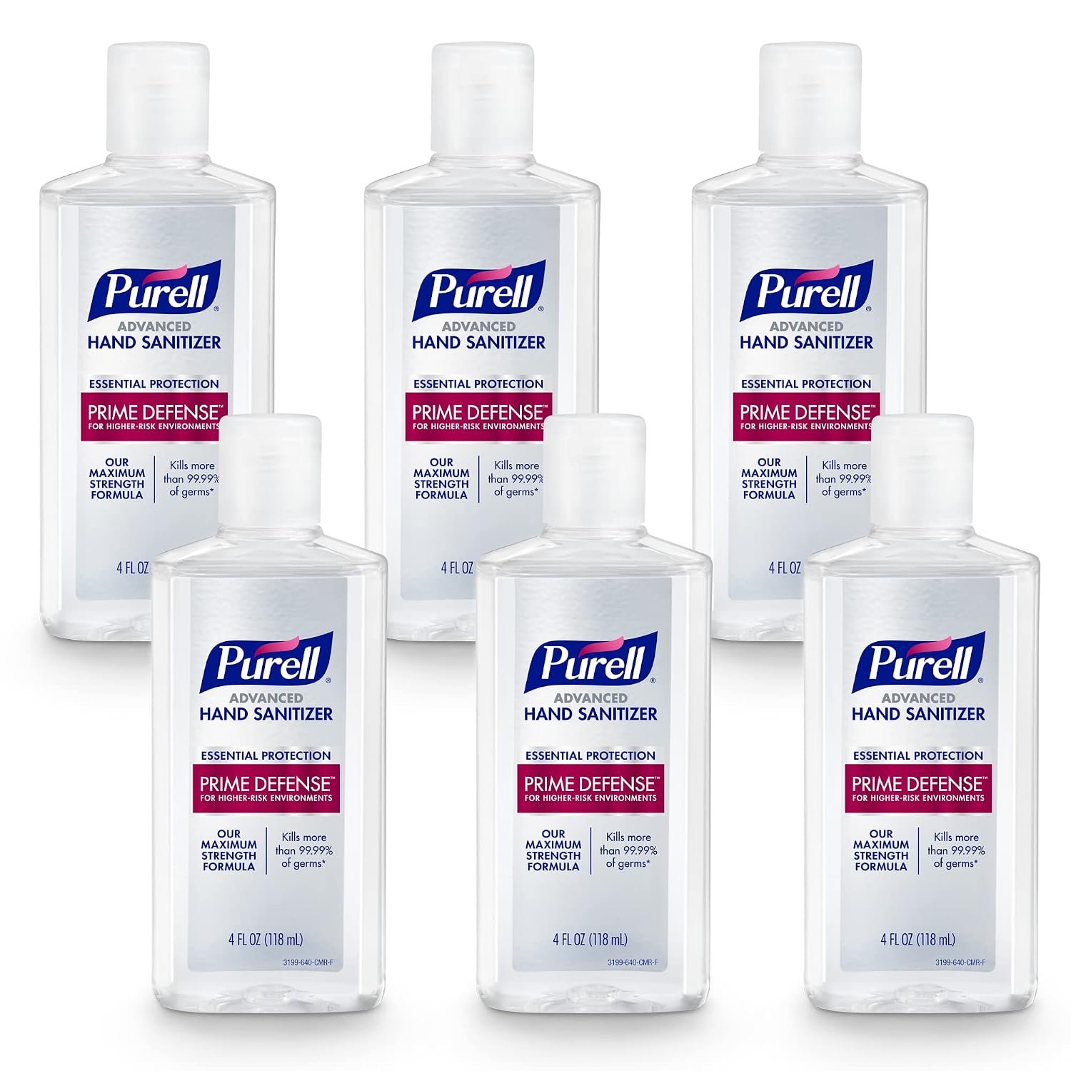 Purell Prime Defense Hand Sanitizer Gel 6ct x 4 fl oz – 3499-04-EC