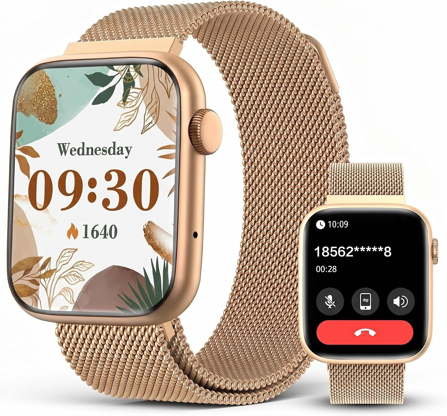 Smart Watch for Women with Bluetooth Call & Blood Pressure, 1.9″ HD Screen