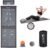 Extra Long Yoga Acupressure Mat Set,Massage Acupuncture Mat Large,Magnetic Mat Acupressure Body mat and Pillow for Neck Back Pain Relief(Grey)