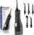 Cordless Portable Water Flosser with 300ML Tank: Rechargeable Oral Irrigator with 5 Tips for Travel, Braces Care and Sensitive Gums, IPX7 Waterproof Teeth Cleaning Device(Black)