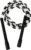 Soft Beaded Black Jump Rope for Kids Beginners, Tangle-Free TPU Beads with Non-Slip Ergonomic Handles, Adjustable Skipping Rope for Rhythm Training, Fitness Workout & Tricks