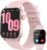 Smart Watches for Women Men, 120 Sports Modes Smartwatch with 1.83 inches HD Display, Heart Rate/Sleep Monitor, IP67 Waterproof, Bluetooth Call & Music Control for iPhone/Android (Pink)