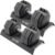 CAP ADJUSTABELL Adjustable Dumbbell Set, Premium Quick Select Adjustable Weights for Strength Training, Singles & Pairs, 25 LB & 55 LB, Hex Dumbbells, Multiple Handle Options