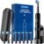 Electric Toothbrush for Adults, 8 Brush Heads (2 Types) & Travel Case, 5 Cleaning Modes Rechargeable Power Toothbrush with 2-Minute Smart Timer, Black