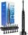 Onlyone Electric Toothbrush for Adults, Rechargeable Electric Toothbrush with 8 Brush Heads, Travel Case, Charging Base & Wireless Charging – 5 Modes with Smart Timer