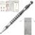 Acupuncture Pen, Premium Stainless Steel Acupressure Pen for Muscle Tension Pain Relief, Trigger Point Massage Pen Manual Reflexology Tool