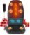 comrelax Massage Seat Cushion with Heat and Cooling Fan, Vibration Back Massager for Chair with 6 Motors, Chair Massager Pad for Office Chair, Sofa and Recliner, Jet-Black