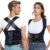 Back Brace Posture Corrector for Women and Men with Spine Vertical Alignment System, Lower Back Pain Relief, Back Straighter Instant Posture Corrector – Scoliosis (Black, X-Large)