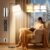 Caromolly Light Therapy Lamp, 10000 Lux Daylight Lamp with Remote & Touch Control, Adjustable Color/Brightness/Timer, Therapy Light Floor Lamp with Linen Shade for Bedroom, Office, Living Room