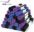 Wettarn 24 Pcs Yoga Mats Bulk – Non Slip, Lightweight Professional Colorful Exercise Mats for Yoga, Pilates, Fitness & Floor Workout
