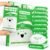 Impossibly Compact Travel Antibacterial Wipes Hand Sanitizer – 99% Water and Aloe – Safe for Sensitive Skin, Hand Wipes – Travel Essentials For Adults & Kids, 10 Pack Total 60 Wipes
