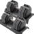 CAP ADJUSTABELL Adjustable Dumbbell Set, Premium Quick Select Adjustable Weights for Strength Training, Singles & Pairs, 25 LB & 55 LB, Hex Dumbbells, Multiple Handle Options