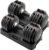 CAP ADJUSTABELL Adjustable Dumbbell Set, Premium Quick Select Adjustable Weights for Strength Training, Singles & Pairs, 12.5 LB, 25 LB & 55 LB, Round Dumbbells, Multiple Grip Handle Options