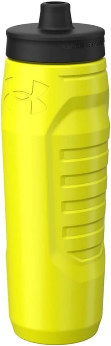 Under Armour Squeeze Water Bottles, 32 oz Water Bottles, Sideline Sports Water Bottle with Quick-Shot Lid, Quick & Easy Hydration, Gym Water Bottles, Squeeze Bottle, 1 32oz Bottle