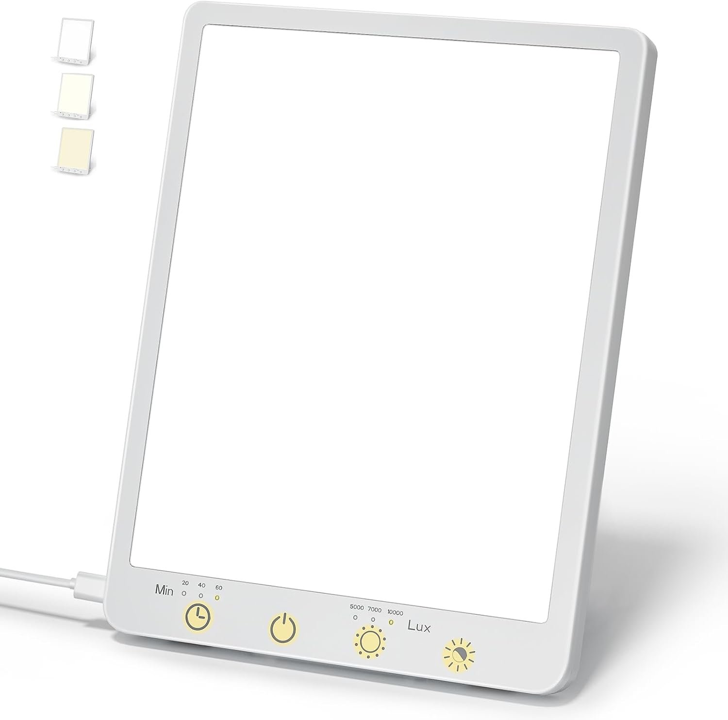 Light Therapy Lamp – 10000 Lux 3 Color Temperature & Wall Mountable, with Memory Function, Touch Control Portable Light Therapy Lamp for Home & Office.