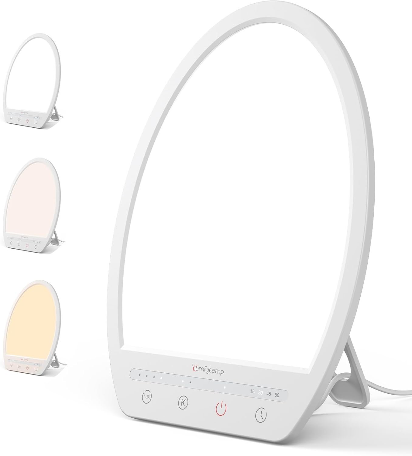 Comfytemp Light Lamp, Up to 16,000 Lux Daylight Lamp, Touch Control