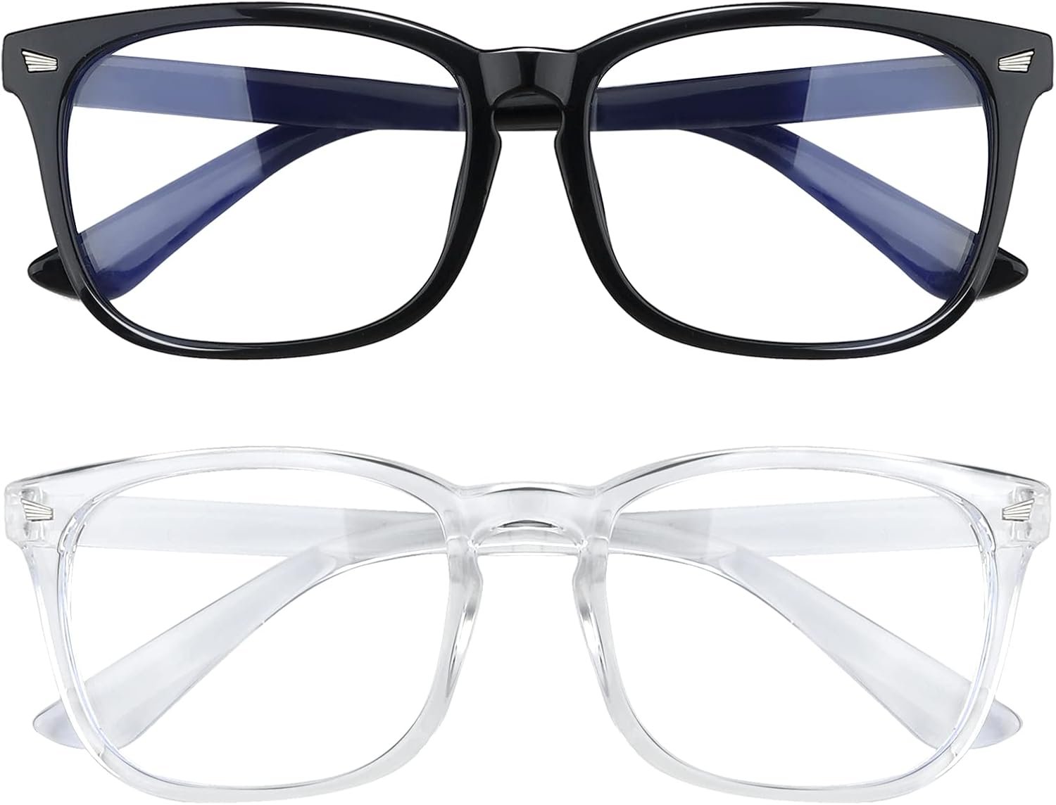 2 Pack Blue Light Glasses for Women and Men – Computer Glasses
