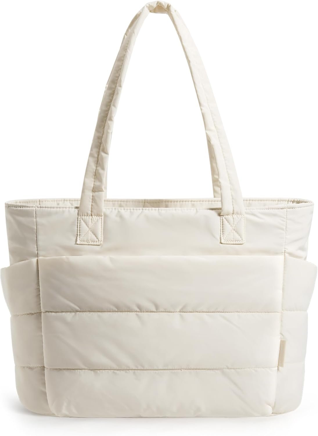 BAGSMART Puffy Tote Bag for Women, Lightweight Work Tote Handbag