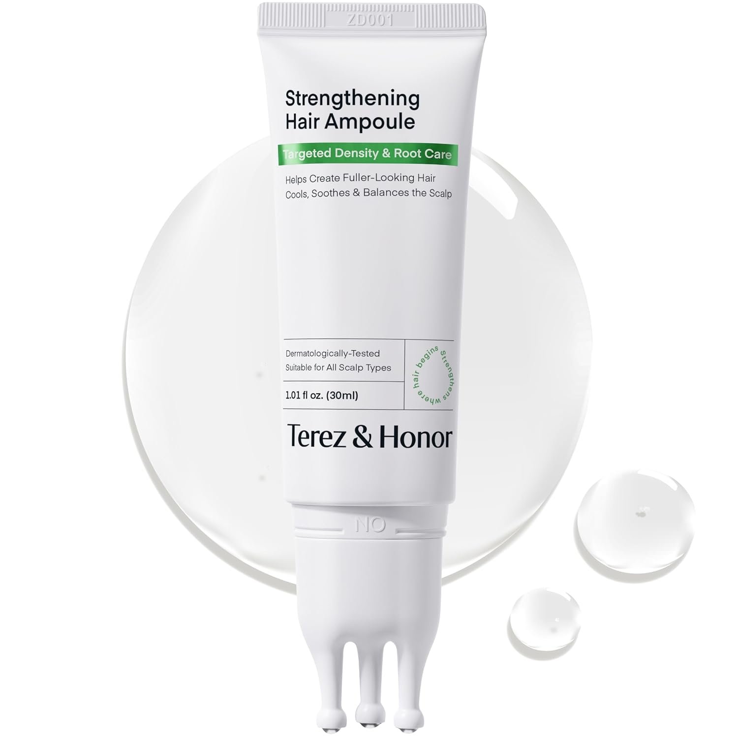 Scalp Serum Strengthening Hair Ampoule – Korean Cooling Hair Growth Serum