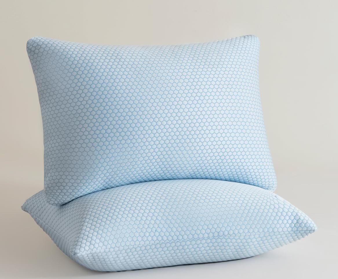 CQN Hotel Grade Soft Cooling Queen Pillows 2 Pack, Breathable Supportive Pillows for All Sleepers