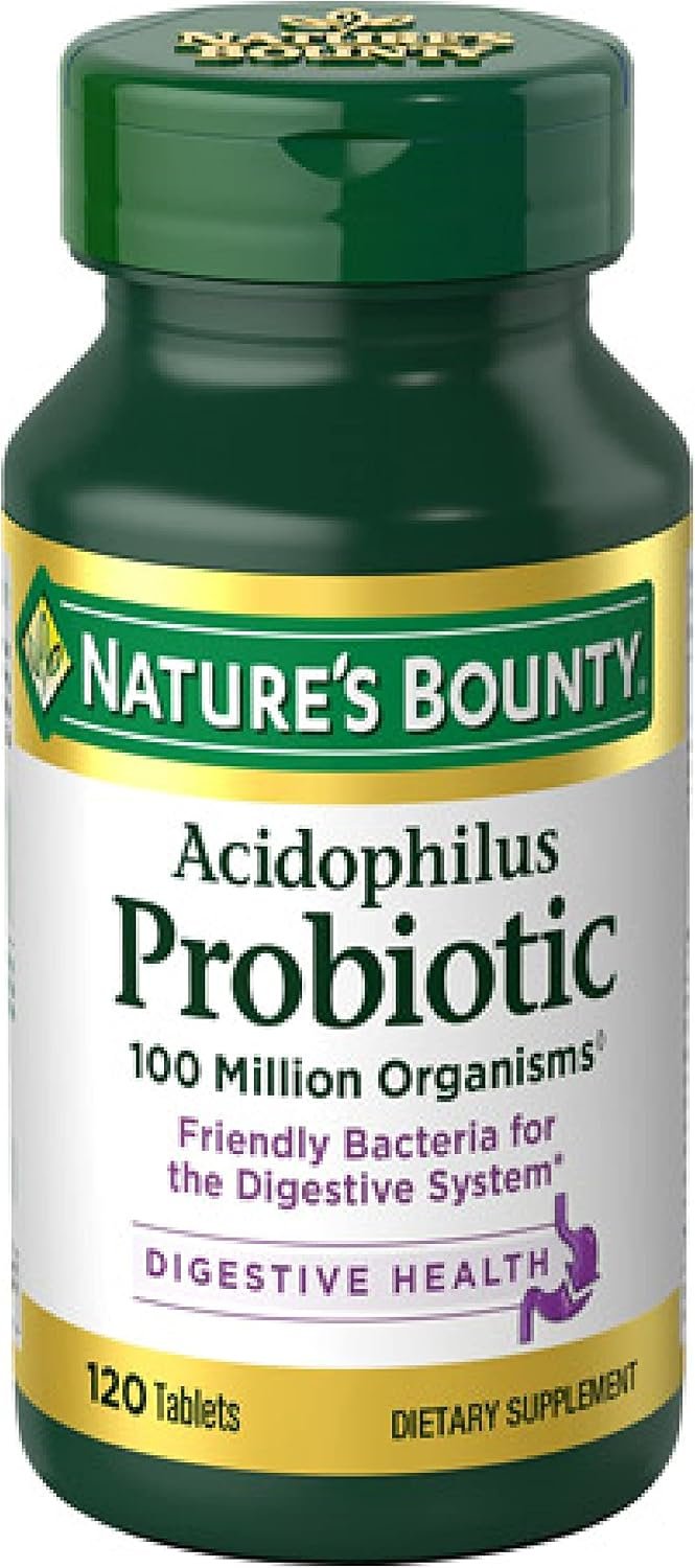 Nature’s Bounty Probiotic Acidophilus Tablets, 120 tablets