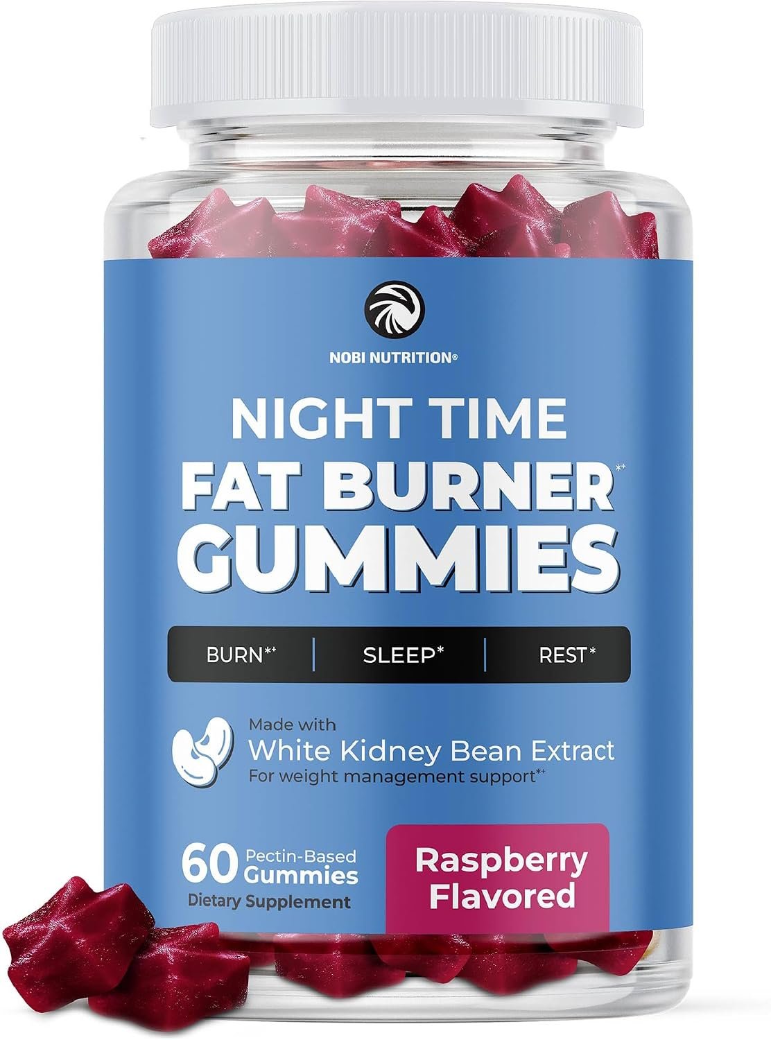 Night Time Fat Burner Gummies, Sleep Support and Weight Loss Supplement
