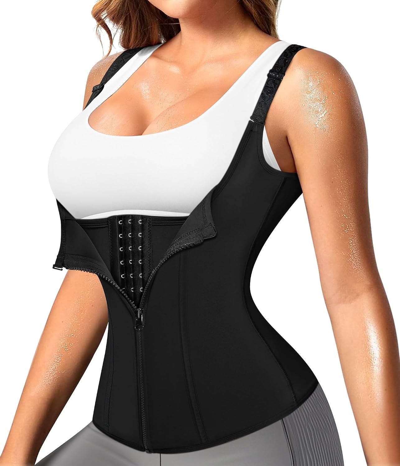 Nebility Waist Trainer for Women Corset Shapewear Waist Cincher Tank Top