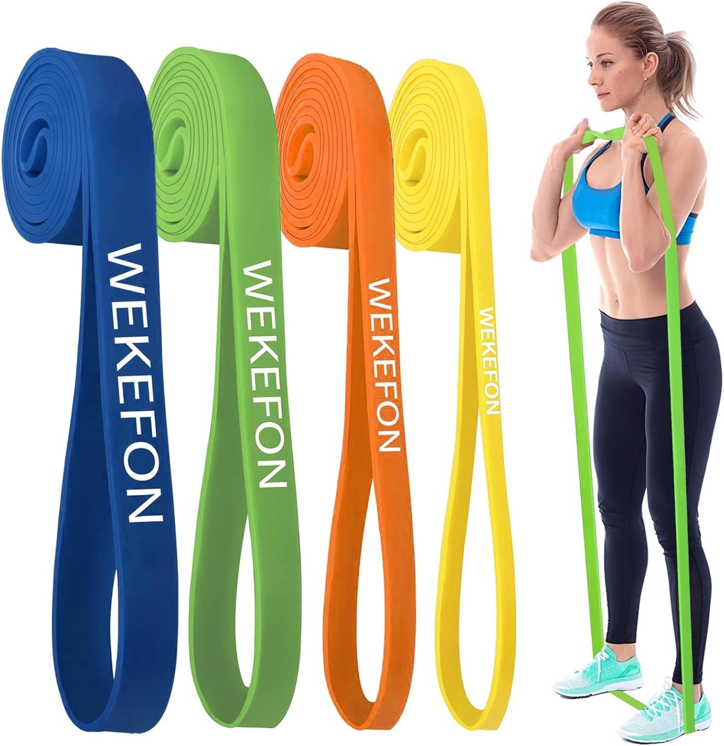 Resistance Bands Set, Pull Up Assist Bands – Stretch Resistance Band – Mobility Band Powerlifting Exercise Bands for Resistance Training, Physical Therapy, Home Workouts