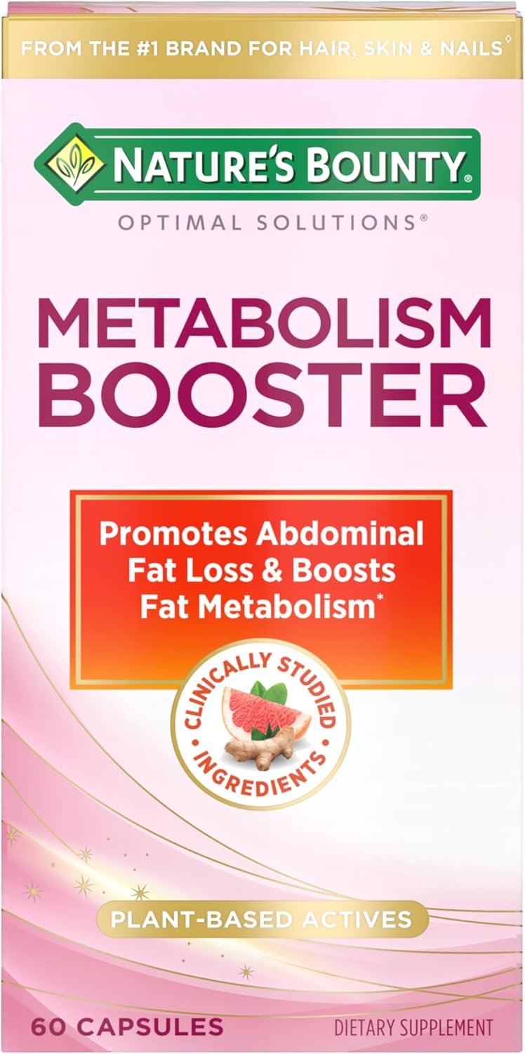 Nature’s Bounty Optimal Solutions Metabolism Booster Supplement, 60 Count