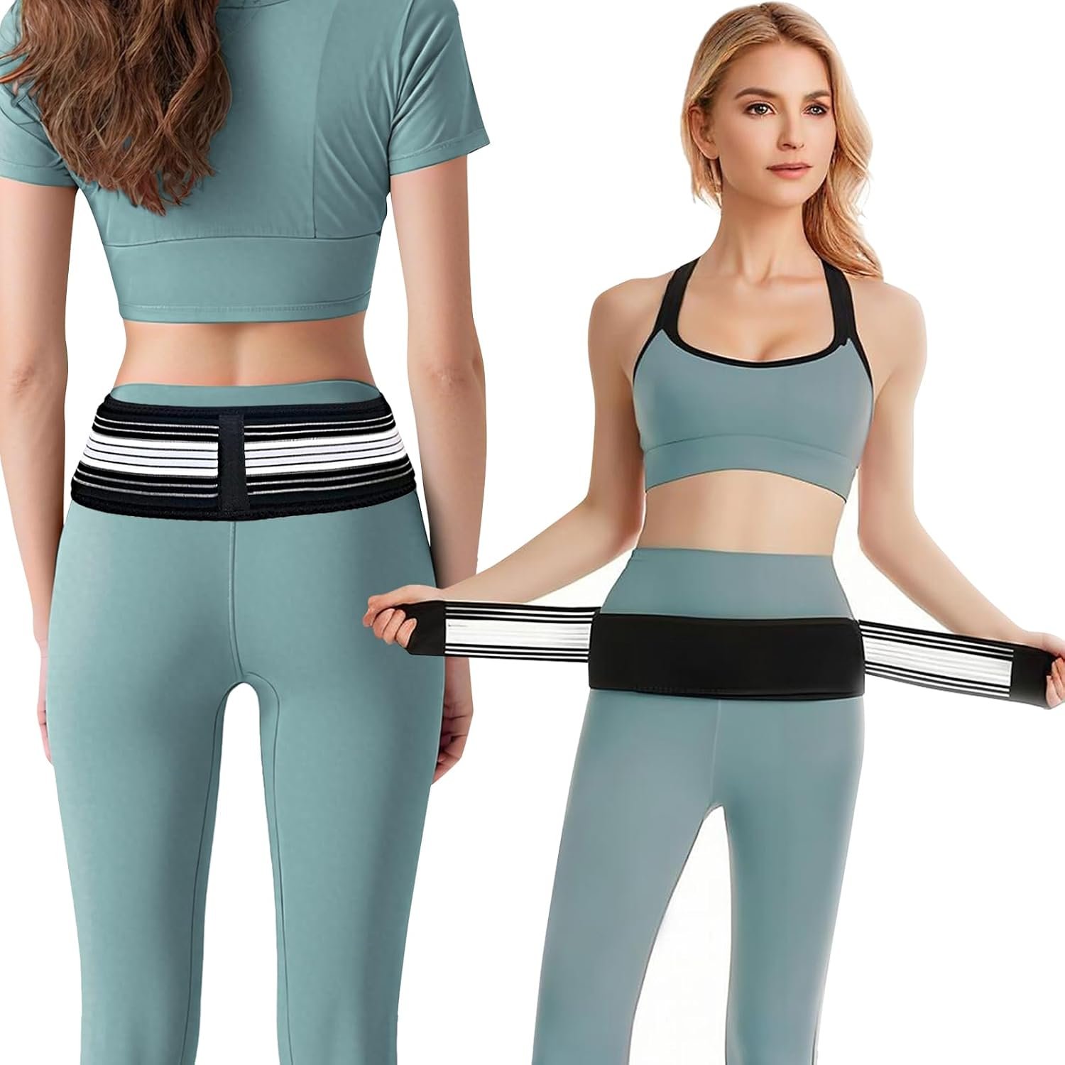 Back Support for Si Belt Pain Relief, Back Brace for Women Men