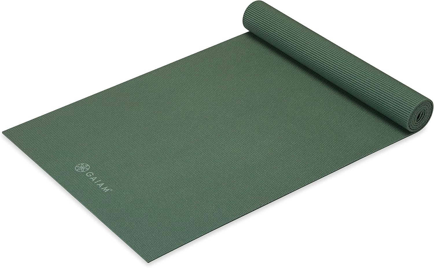 Gaiam Yoga Mat – Premium 5mm Solid Thick Non Slip Exercise & Fitness Mat for All Types of Yoga, Pilates & Floor Workouts (68″ x 24″ x 5mm)