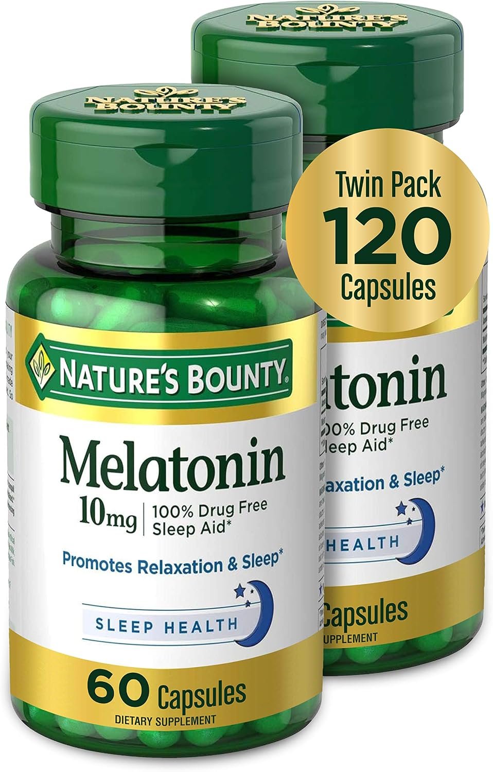 Nature’s Bounty Melatonin 10mg, Promotes Relaxation and Sleep Health