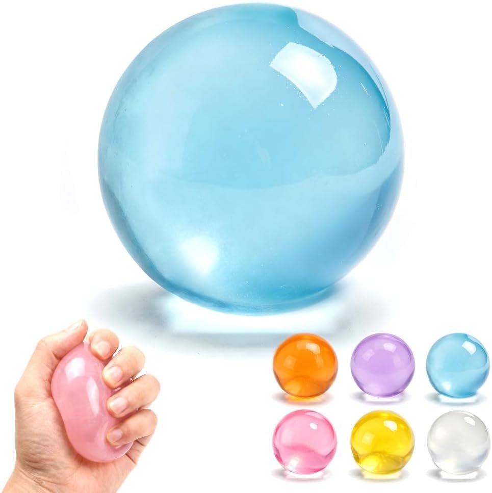 2026 Premium Coconut Oil Squishy, Compact Crunchy Squishy Package Squeeze Stress Ball fidgets for Adults, Good Squishys Oil Stress Balls for Office Desk Home Cheese Squishies (Blue)