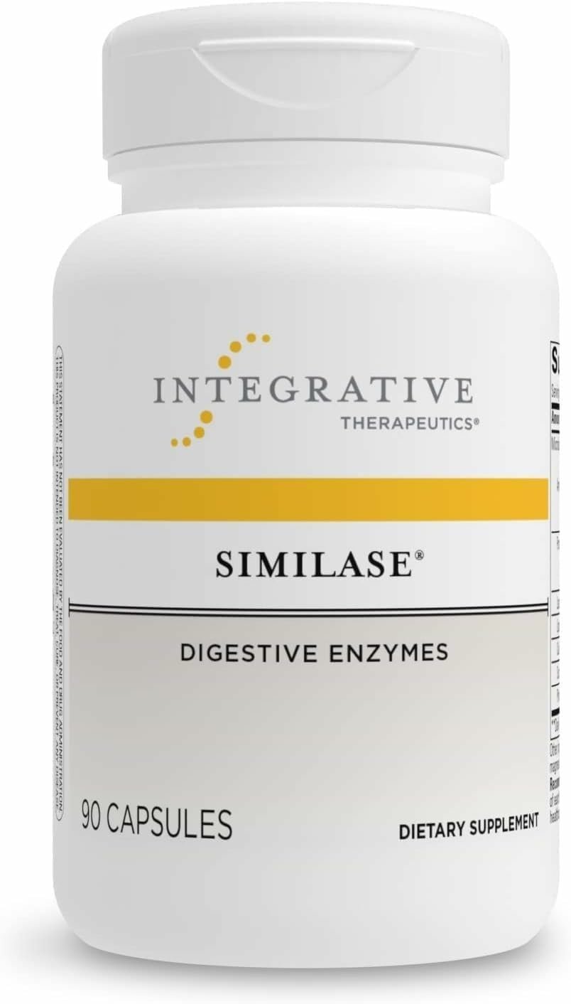 Integrative Therapeutics Similase – Digestive Enzyme Supplement for Adults – Supports Digestion and Assimilation of Nutrients* – Dairy-Free & Vegan – 90 Count (45 Servings)