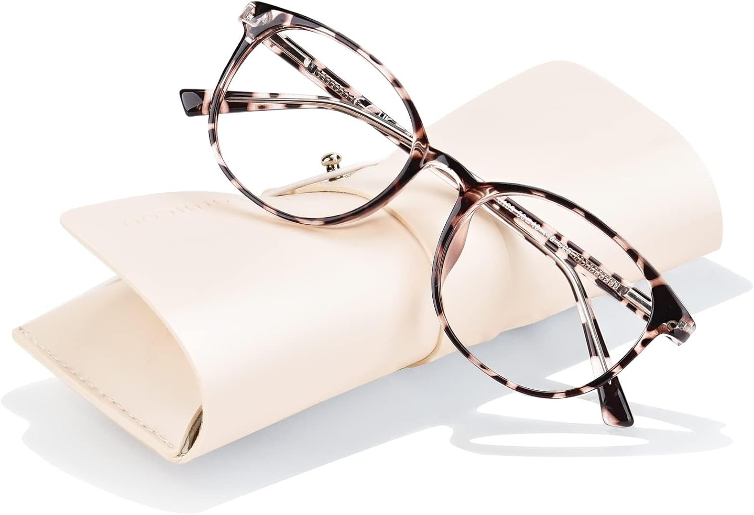 FONHCOO Blue Light Glasses for Women Men Computer Eyeglasses(Tortoise)