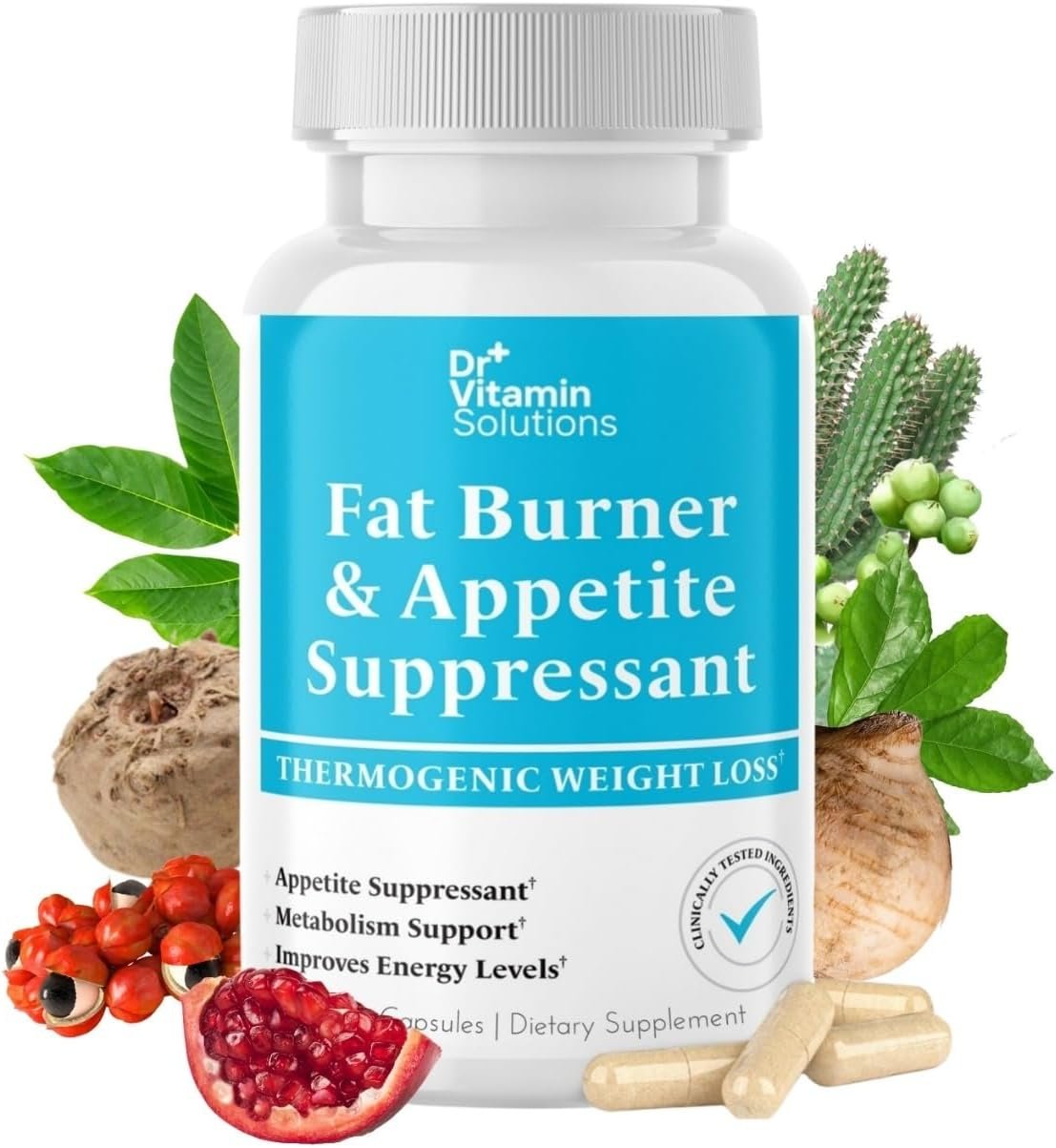 Fat Burner for Women and Men – Thermogenic Appetite Suppressant, Diet Aid