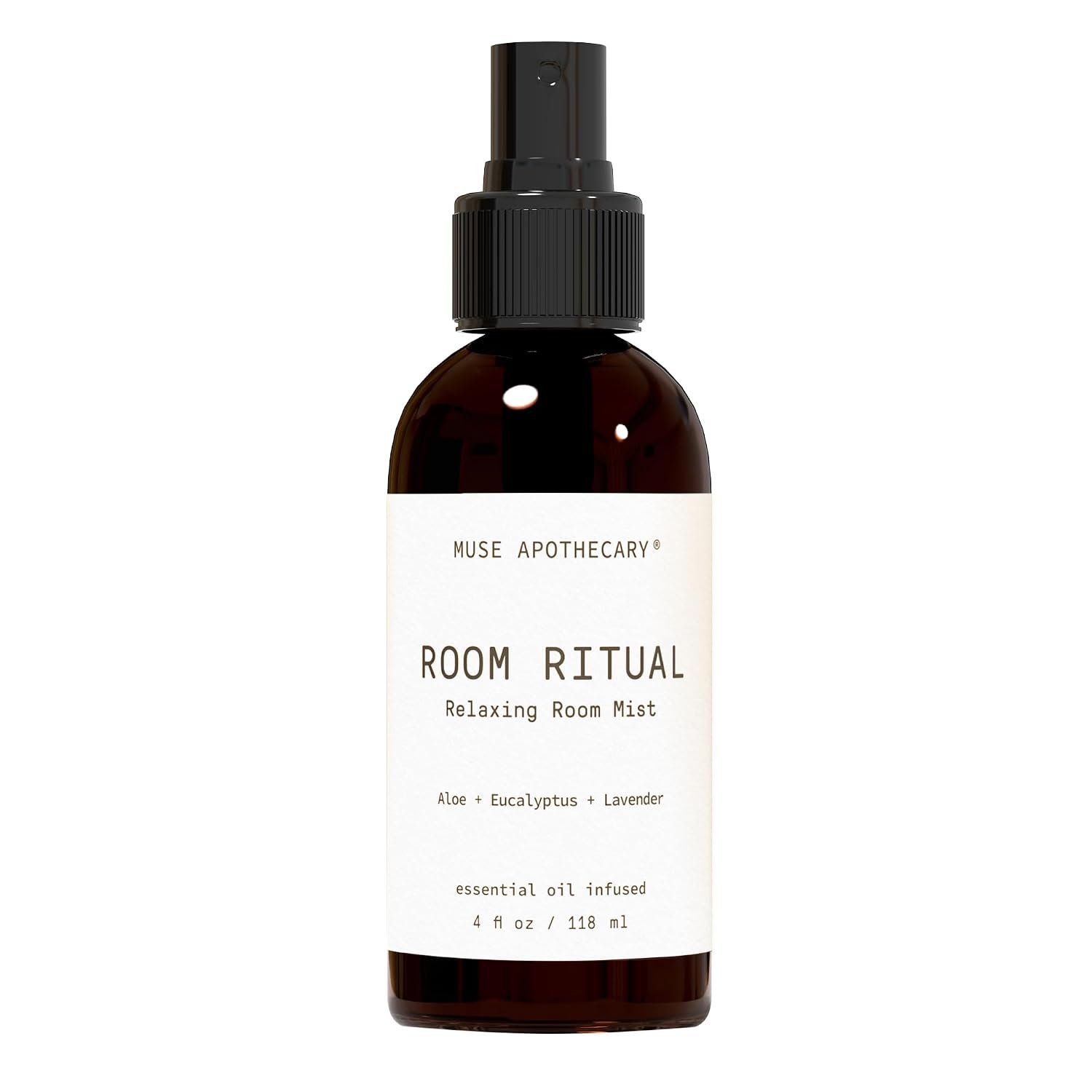 Muse Apothecary Room Ritual – Aromatic and Relaxing Room Mist, 4 oz, Infused with Natural Essential Oils – Aloe + Eucalyptus + Lavender