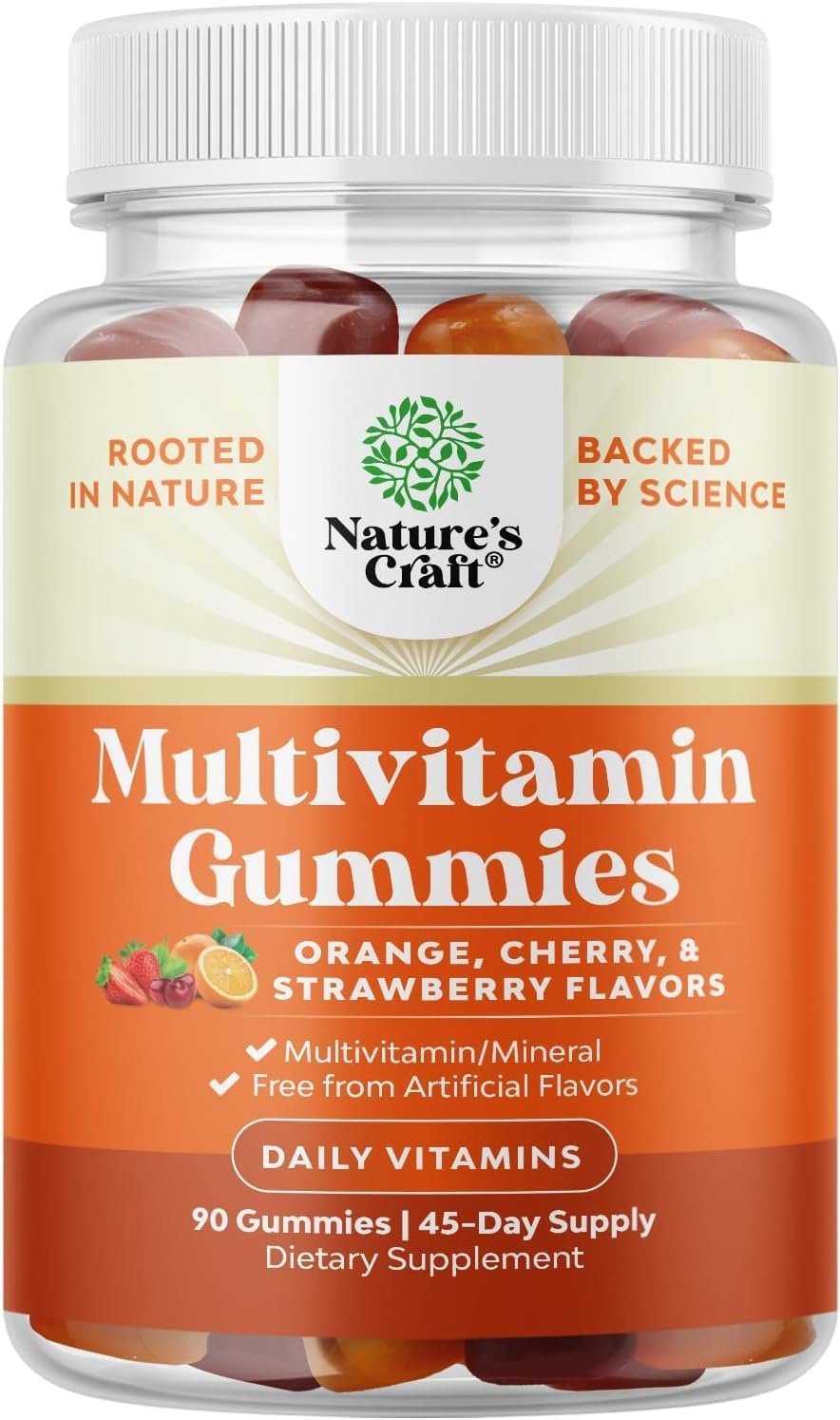 Potent Multivitamin Gummies for Adults – Energy and Immune Support – 90 Ct