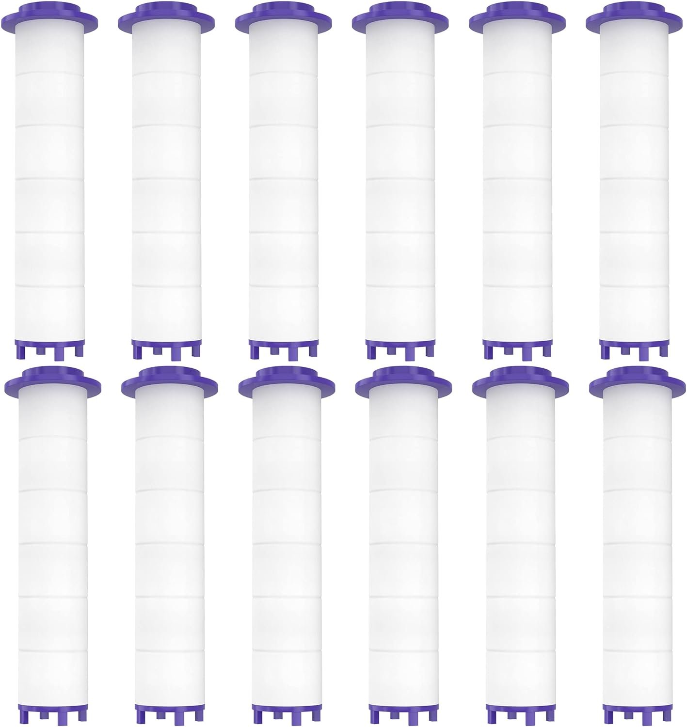 12 Pieces Hydro Jet Shower Head Filter, High Pressure Handheld Vortex Turbo Fan Shower Heads Filter