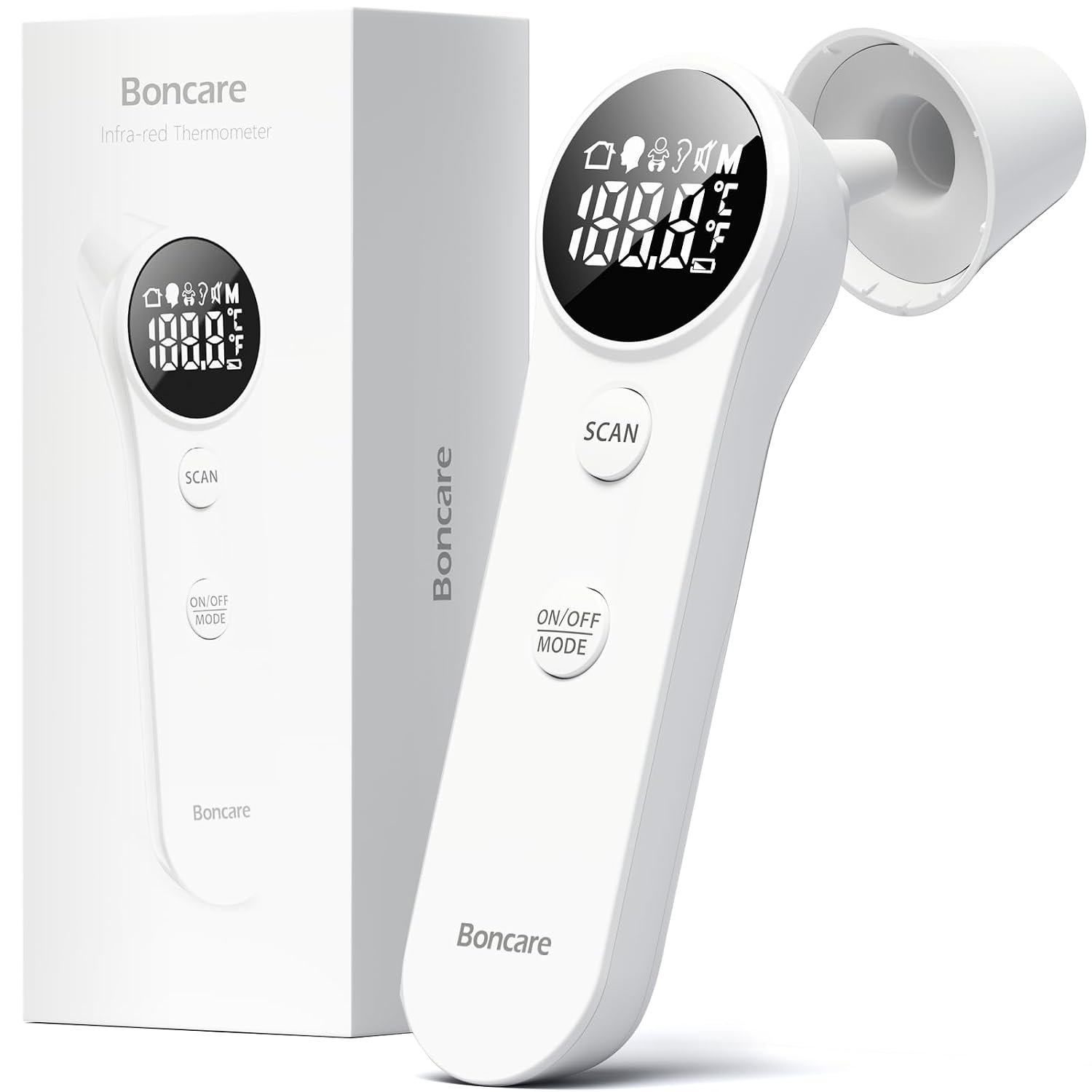 Boncare Ear and Forehead Thermometer for Adults and Kids
