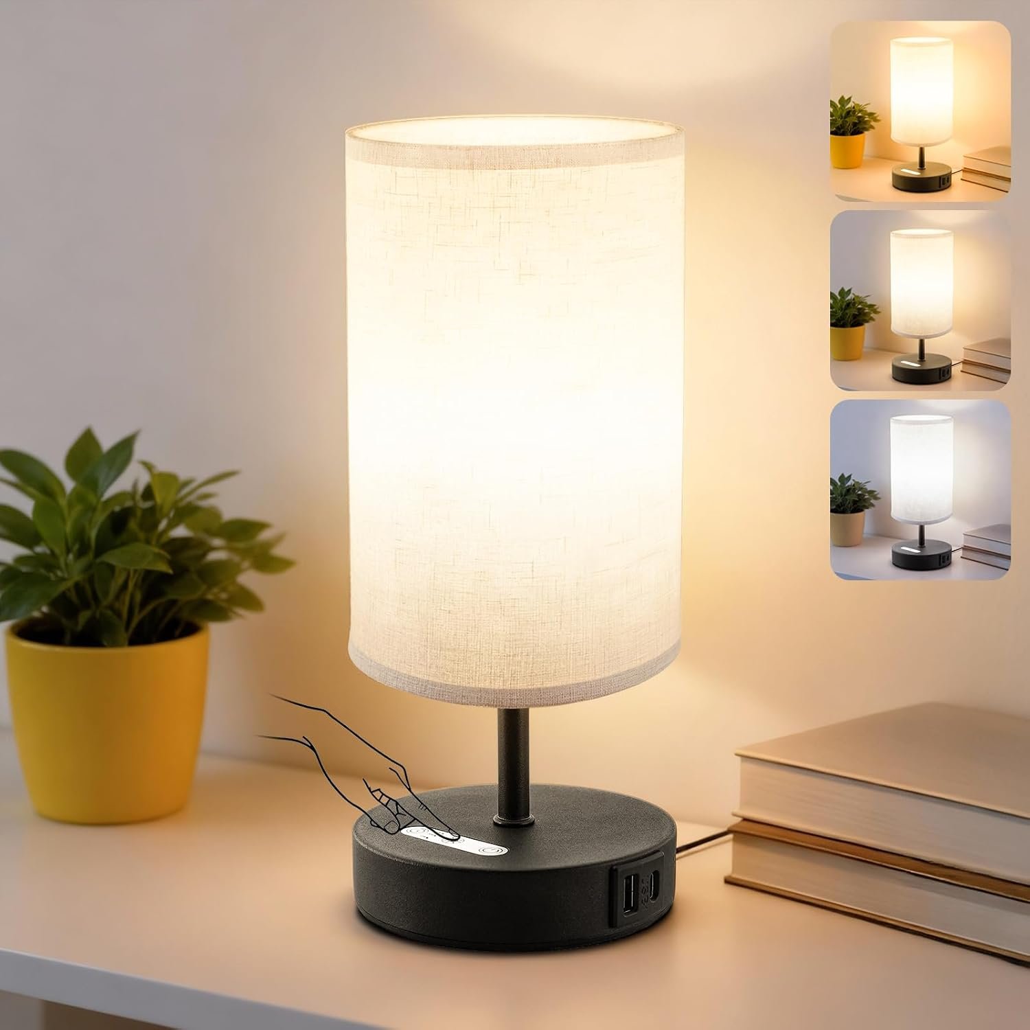 Light Therapy Lamp, 10000 Lux, Remote Control, 3 Color Temperatures, Timer