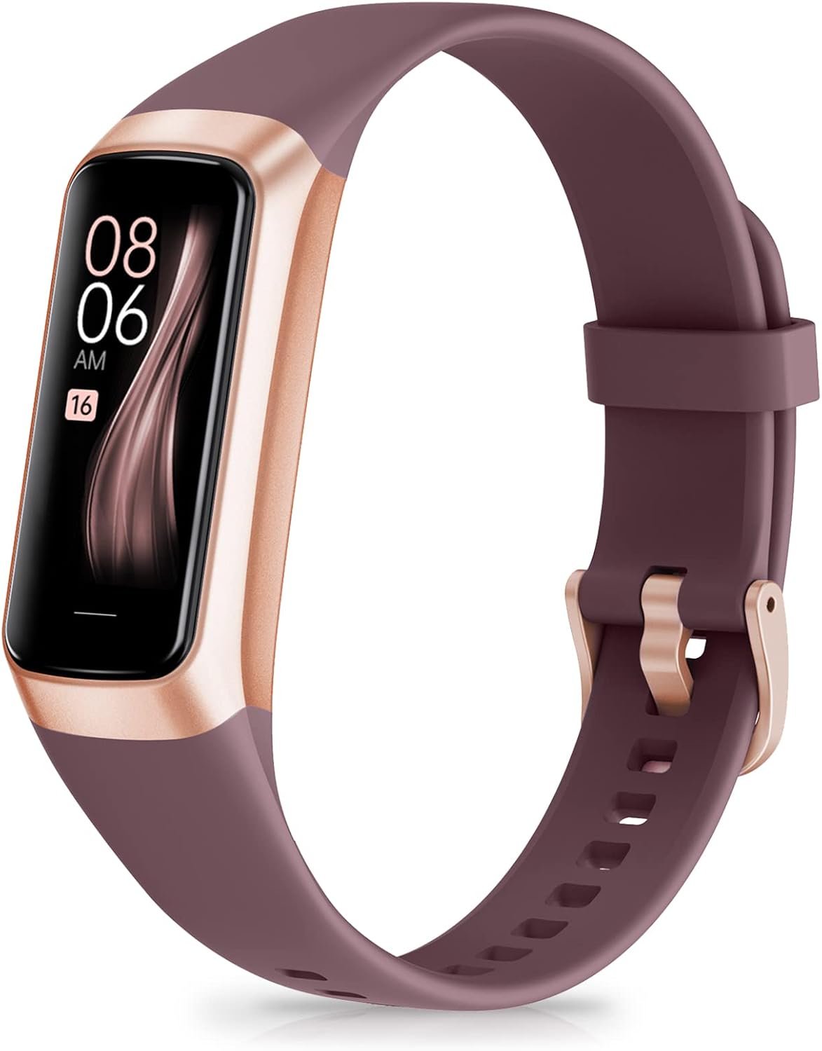 Fitness Tracker with Step Counter/Calories/Stopwatch, Activity Tracker, Health Tracker with Heart Rate Monitor, Sleep Tracker,1.10”AMOLED Touch Color Screen, Pedometer Watch for Women Men