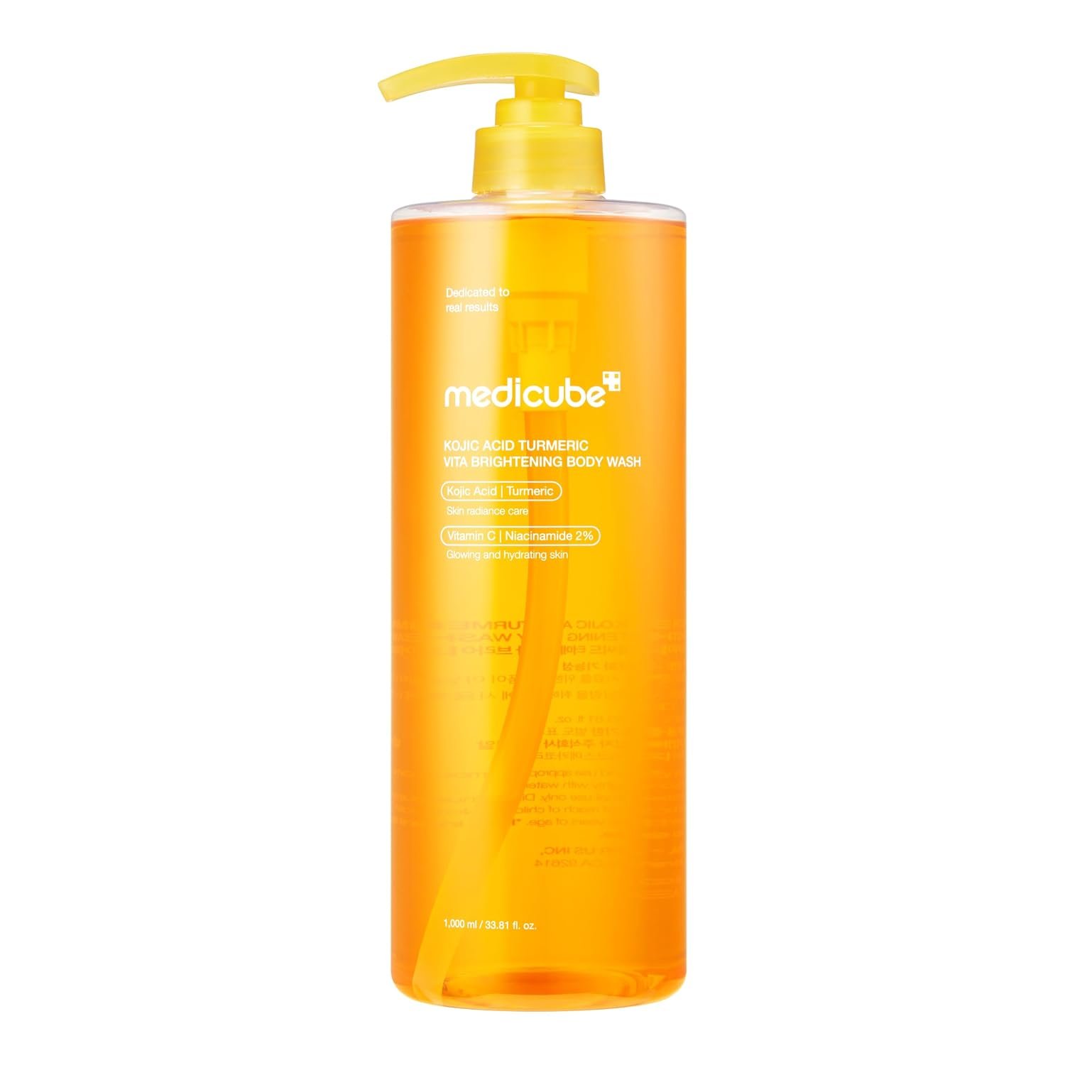 medicube Kojic Acid Turmeric Brightening Body Wash, 33.81 fl.oz